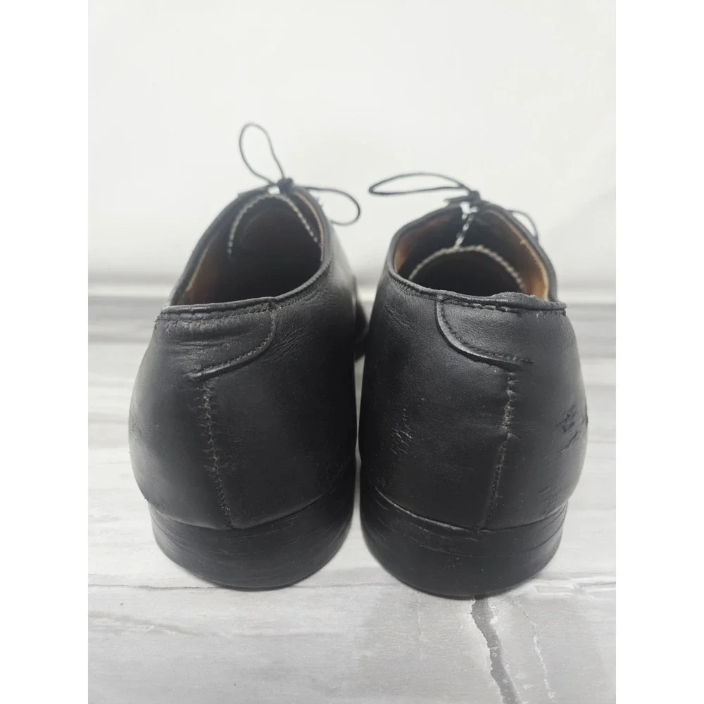 VINTAGE Alden 901 Perforated Cap Toe Calfskin Oxford Shoes‎ Black USA Men's 8.5